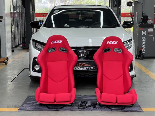 τελευταία εταιρεία περί Both Performance and Comfort in One! Honda Civic 1.5T Gets EDDY Racing Seats Upgrade