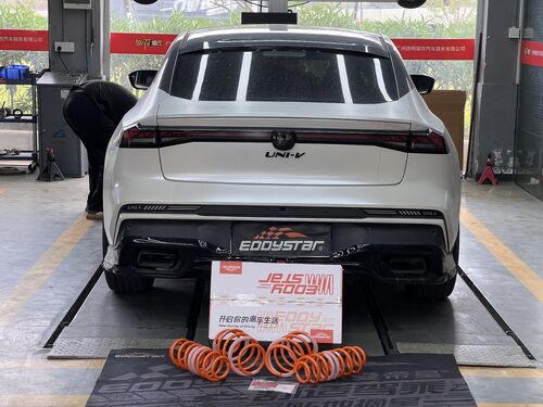 τελευταία εταιρεία περί 2024 Changan UNI-V 1.5T Αναβαθμισμένο με EDDY High-Performance Sport Short Springs: Διπλή βελτίωση στη στάση και την ασφάλεια