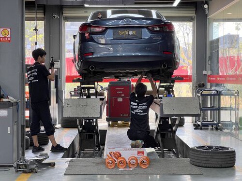 τελευταία εταιρεία περί Mazda Atenza + EDDY Sport Short Springs｜Super Cool & Comfortable!