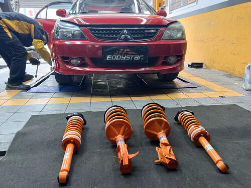 τελευταία εταιρεία περί 2008 Mitsubishi Lancer 1.6 | EDDY Sport Shock Absorber Kit Upgrade, Old Car Renewed with Good Handling & Comfort
