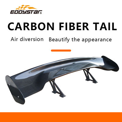 ποιότητας  3D-V Customizable Carbon Fiber Rear Spoiler High Tail Fin Matt Black Carbon Fiber Parts εργοστάσιο
