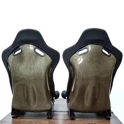 Μεγάλο μέγεθος Bucket Racing Seat Cushion Προσαρμόσιμο λογότυπο Μαύρο Racing Seats
