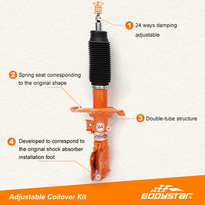 Ρυθμίσιμο Mitsubishi Lancer Shock And Strut Kit Ανθεκτικό στην κόπωση