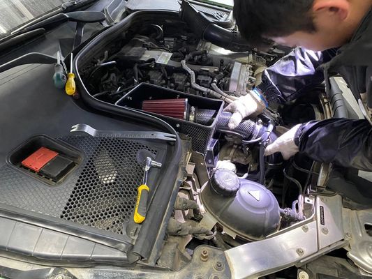 Mercedes Benz W205 Άνθρακα ίνες εισροή αέρα Αυξήστε την ροή αέρα Μέρη κινητήρα αυτοκινήτων